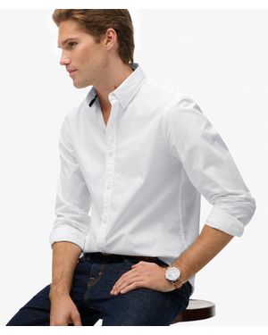 Superdry & Co Essentials Tailored Lite Shirt - Grey