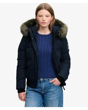 Superdry Everest Ella Bomber Jacket - Blue