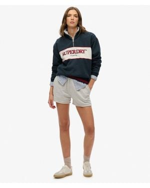 Superdry Essential Logo Garment Dye Shorts - Blue