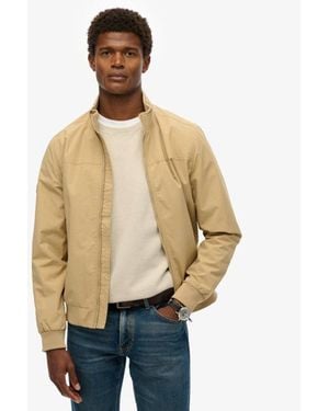 Superdry Nylon Harrington Jacket - Natural