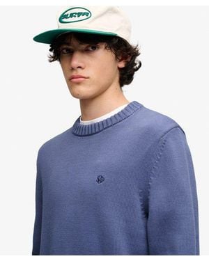 Superdry & Co Preppy Cotton Sweater - Blue