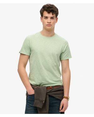 Superdry Raw Edge Slub T Shirt - Green