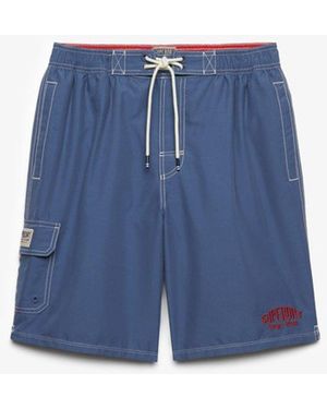 Superdry & Co Cargo 19-inch Boardshorts - Blue