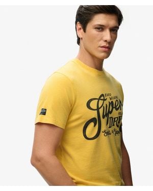 Superdry Industry Worker Relaxed T-Shirt - Yellow