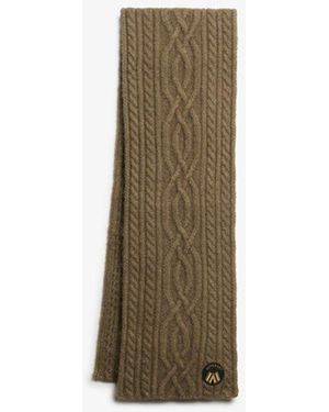 Superdry & Co Cable Luxe Knit Scarf - Natural
