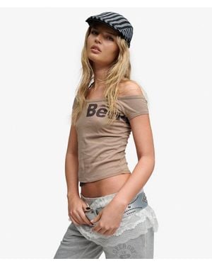 Superdry Bench X & Co Bench Two-in-one Halter Top - Brown