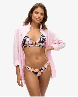 Superdry & Co Ladies Classic Printed Bikini Briefs - Pink