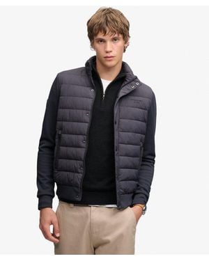 Superdry Interlock Hybrid Jacket - Black