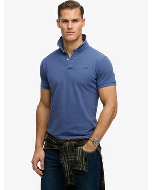 Superdry Classic Pique Polo Shirt - Blue