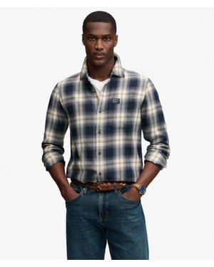 Superdry Long Sleeve Cotton Lumberjack Shirt - Blue