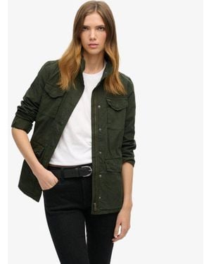 Superdry M65 Embellished Military Jacket - Green
