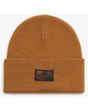 Superdry & Co Surplus Knitted Beanie Hat - Brown