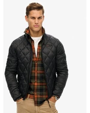 Superdry Diamond Quilt Fuji Lite Jacket - Black