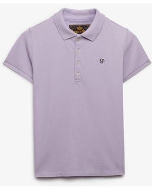 Superdry & Co Heritage Slim Fit Polo Shirt - Purple