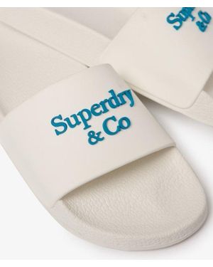 Superdry & Co Pool Sliders - Blue