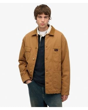 Superdry Surplus Four Pocket Chore Jacket - Brown