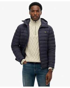 Superdry Hooded Fuji Lite Jacket - Blue