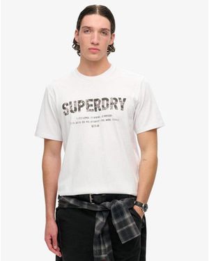 Superdry & Co Utility Sport Logo Loose T-shirt - White