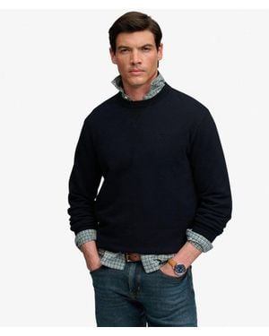 Superdry & Co Essential Stacked Logo Crew Sweatshirt - Blue