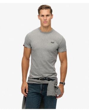 Superdry Organic Cotton Essential Logo T-shirt - Grey