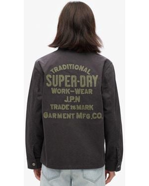 Superdry Embroidered Chore Jacket - Black