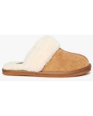 Superdry & Co Classic Suede Mule Slippers - White