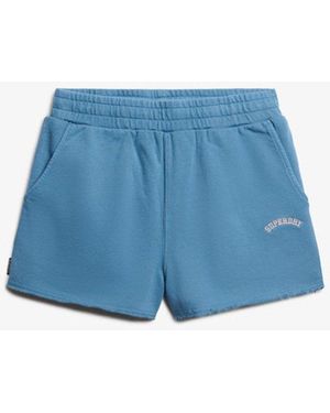 Superdry & Co Essential Logo Garment Dye Shorts - Blue