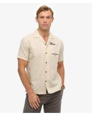 Superdry & Co The Merchant Store- Resort Shirt - Natural
