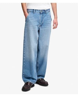 Superdry & Co Oversized Rigid Washed Jeans - Blue