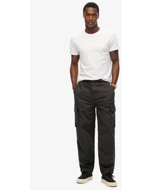 Superdry baggy Parachute Broek - Wit