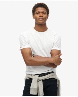 Superdry Raw Edge Slub T-shirt - Wit