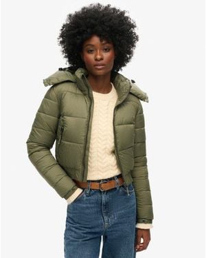 Superdry & Co Crop Hooded Fuji Jacket - Green