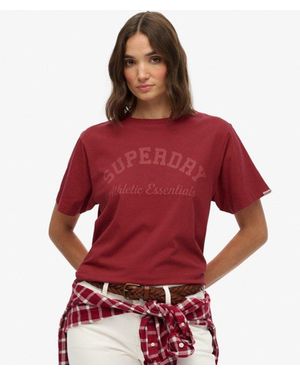 Superdry Athletic Essentials Loose T-shirt - Red