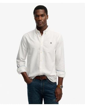 Superdry & Co Preppy Oxford Long Sleeve Shirt - White