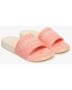 Superdry Femme Sandales De Piscine À Effet Ombré Core Taille - Rose