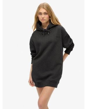 Superdry Essential Hoodie Dress - Black