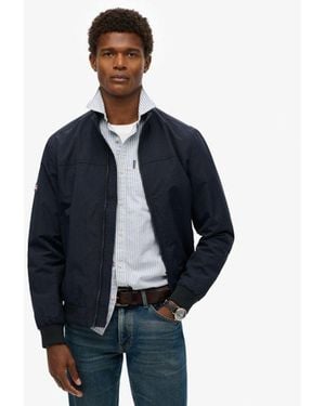 Superdry Nylon Harrington Jacket - Blue