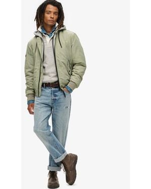 Superdry & Co Classic Military Hooded Ma1 Jacket - Green