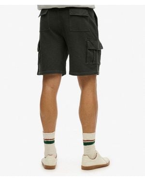 Superdry Homme Short Cargo À Surpiqûres Contrastées Taille - Noir