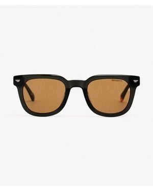 Superdry & Co Retro Square Sunglasses - Brown
