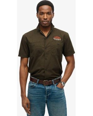 Superdry Short Sleeve Mechanic Shirt - Green