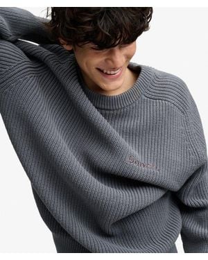 Superdry Bench X & Co Bench Ribbed Boxy Sweater - Gray