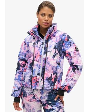 Superdry Ski Boxy Puffer Jacket - Blue