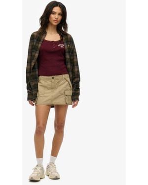 Superdry & Co Utility Parachute Skirt - Red