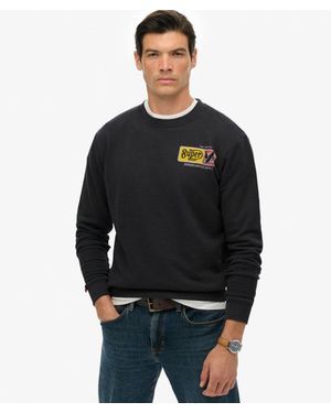Superdry Service Supply Loose Sweatshirt - Black
