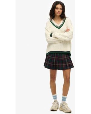 Superdry Check Mini Skirt - Black