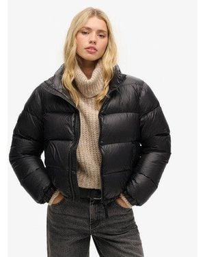 Superdry Luxe Alpine Down Padded Jacket - Black