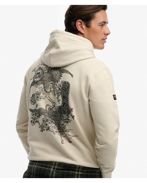 Superdry & Co Tokyo Narrative Loose Hoodie - Natural