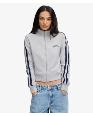 Superdry Athletic Essentials Logo Track Top - Gray