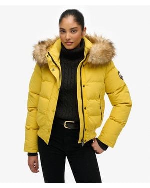 Superdry Everest Hooded Bomber Jas - Metallic